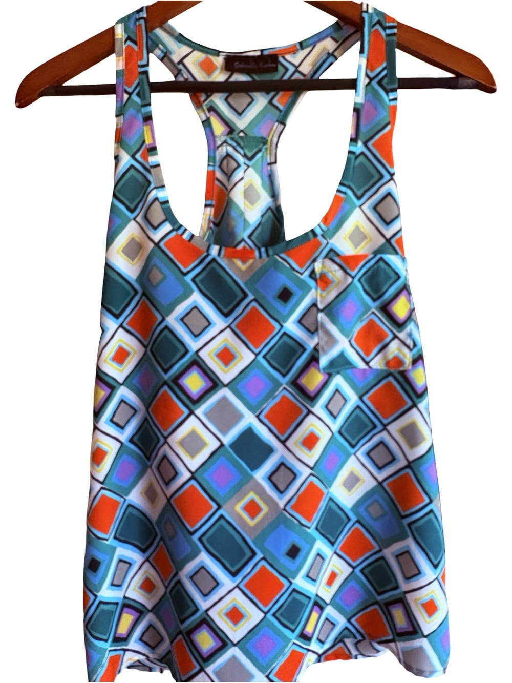 Gabriella Rocha Geometric Print Tank Top Small Pocket - Picture 3 of 16
